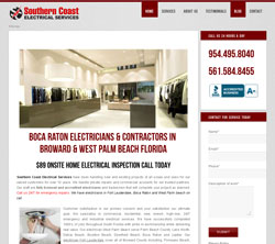 electrican web design boca raton florida